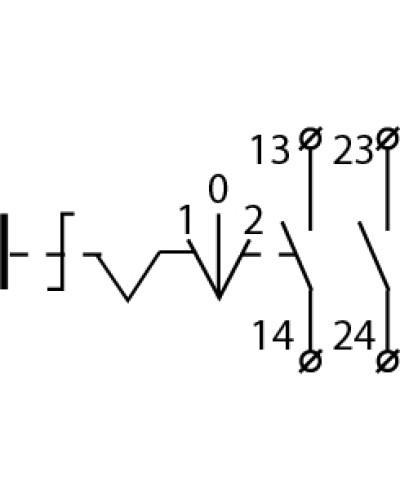 TB5-AD33 Кнопка поворотная 3-поз. Станд. ручка