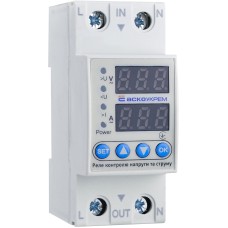 Реле контроля напряжения и тока RKV 2P 63А
