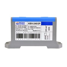 Клемма ввода силовая 240/2Р (425 А) синяя серии KBV