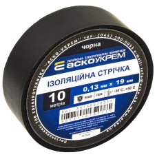 Стрічка ізоляційна 0,13мм*19мм/10м чорна