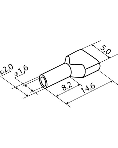 Наконечники трубчатые ТО 0,75-08 синие (100 шт.)