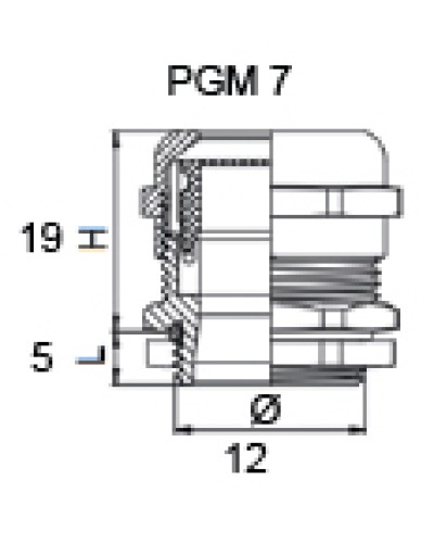 Сальник металлический PGM 7
