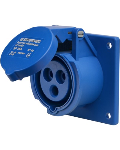 Розетка вбудована серії UCombi 3P 16A IP 44