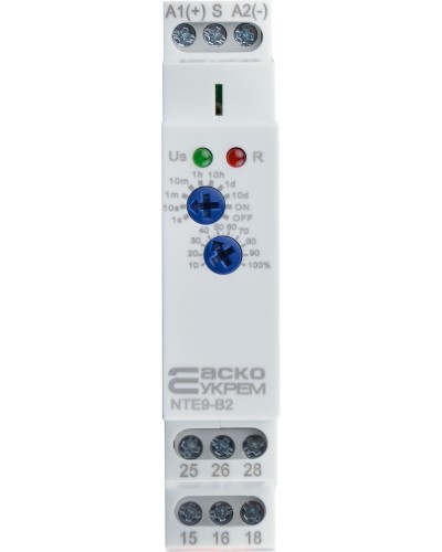 Реле задержки времени отключения NTE9-B2 AC/DC 12-240V