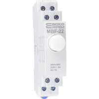Модульная кнопка с фиксацией 2NO+2NC 230V АС МВF-22 белая