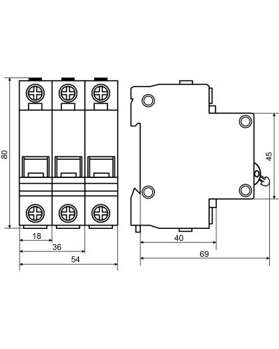 Выключатель-разъединитель УКРЕМ ВА-2007 ВРН 1р 63А АСКО