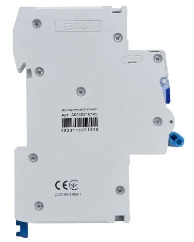 Устройство защитного отключения с защитой от сверхтоков UTrust 1P+N (18 mm) 20А C 30mА AC