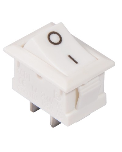 KCD1-101 White/White Переключатель 1 клав. белый