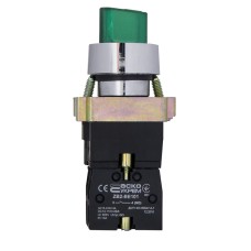 XB2-BK2365 Кнопка зеленая поворотная 2-поз. с подсветкой
