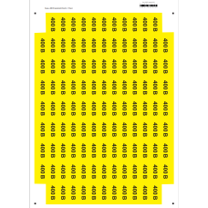 Наклейки "Знак "400 В" желтый 45х22"