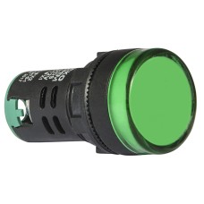 Сигнальная арматура AD22-22DS зеленая 12V АC/DC