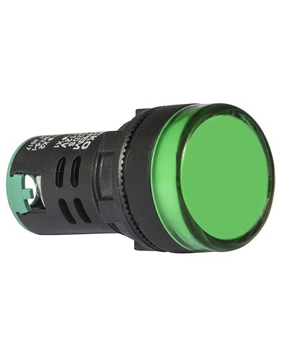 Сигнальна арматура AD22-22DS зелена 12V АC/DC
