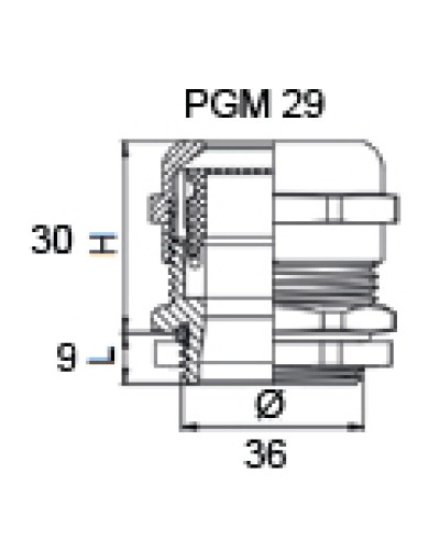 Сальник металлический PGM 29