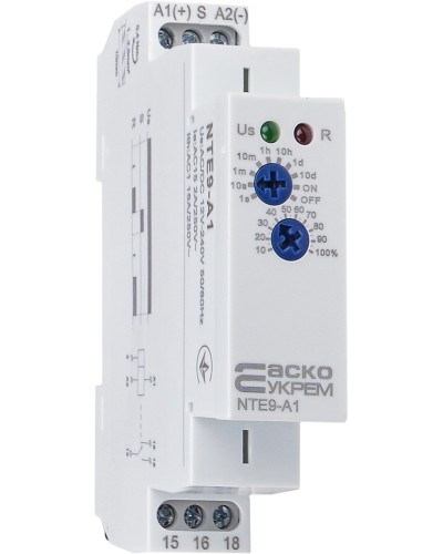 Реле задержки времени на включение NTE9-A1 AC/DC 12-240V