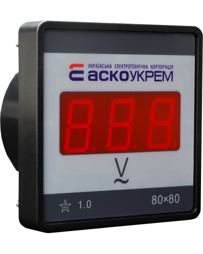 Цифровой вольтметр АС 80-500В 80х80 (ЦВ-8 LBN)