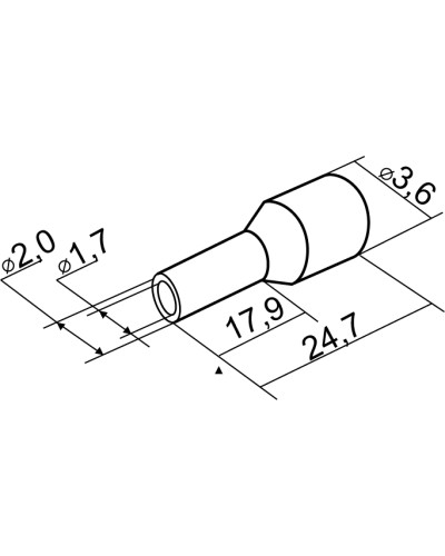 Наконечники трубчасті НТ 1,5-18 червоні (100 шт.)