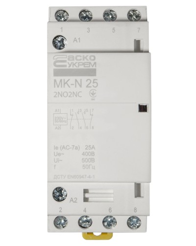 Модульный контактор MK-N 4P 25A 2NO2NC 220V