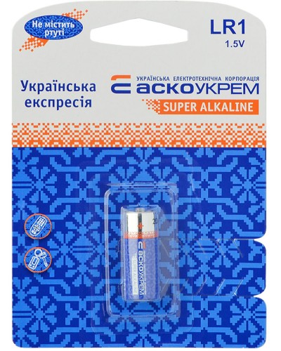 Батарейка щелочная LR1.BP1 (blister 1)