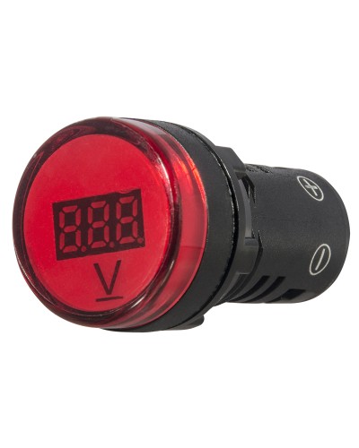 Цифровий вимірювач напруги AD22-22DVM DC 5-30В (червоний)