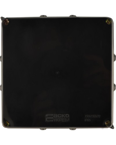 Распределительная коробка серии UAtmo Jet Black 150*150*70 (уп. 9шт)