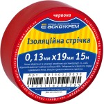 Стрічка ізоляційна 0,13мм*19мм/15м червона