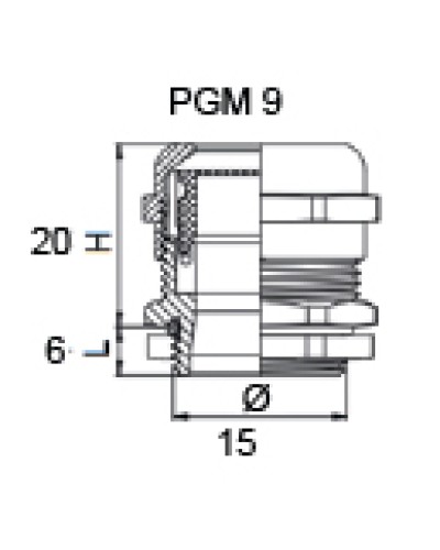 Сальник металлический PGM 9