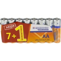 Батарейка лужна AА.LR6 АКЦІЯ  (shrink 7+1)