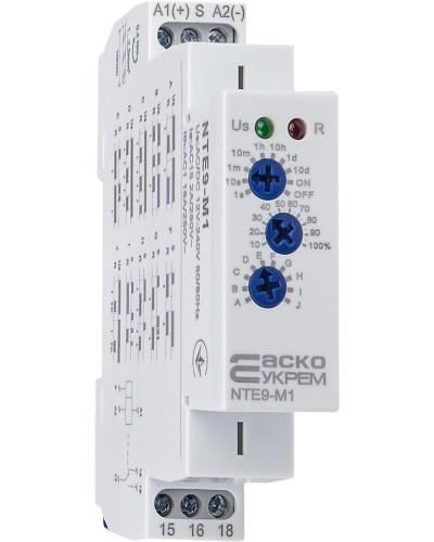 Реле времени многофункциональное NTE9-M1 AC/DC 12-240V