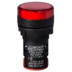 Сигнальна арматура AD22-22DS червона 220V АC