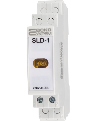 Модульный сигнальный индикатор 230V AC/DC SLD-1 желтый