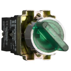 XB2-BK2365 Кнопка зеленая поворотная 2-поз. с подсветкой