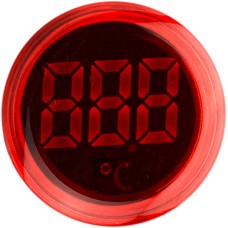 Круглый цифровой измеритель температуры ED16-22WD -25С – 150С (красный)