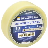Стрічка ізоляційна 0,13мм*19мм/10м прозора