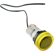 Круглый цифровой измеритель температуры ED16-22WD -25С – 150С (желтый)