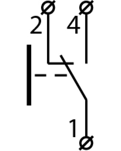 XB2-ЕA145 Кнопка "Стоп" красная (NO+NC)