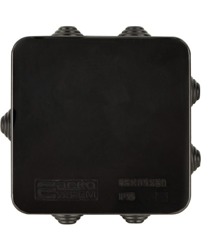 Розподільча коробка серії UAtmo Jet Black 85*85*50 (уп. 20шт)
