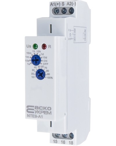 Реле задержки времени на включение NTE9-A1 AC/DC 12-240V