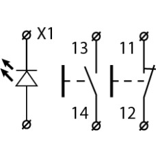 XAL-B371H29 Пост трехместный "Старт1-Стоп-Сигнал"