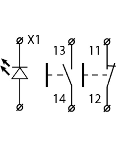 XAL-B371H29 Пост трехместный "Старт1-Стоп-Сигнал"