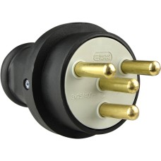Вилка каучуковая 3Р+РЭ 25А IP44