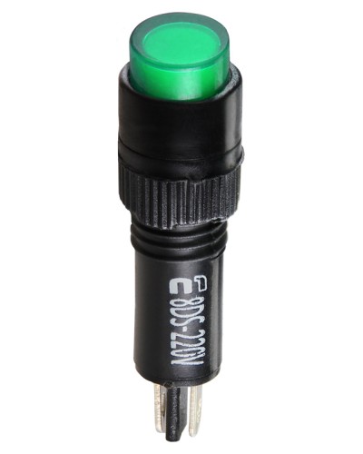 Сигнальна арматура AD22E-8DS зелена 220V АC