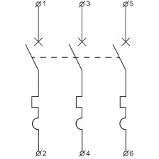 Автоматический выключатель УКРЕМ ВА-2017/B 3р 6А АСКО