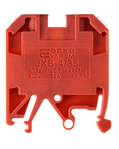 Клеммник JXB 4/35 красный