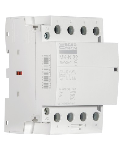Модульный контактор MK-N 4P 32A 2NO2NC 220V