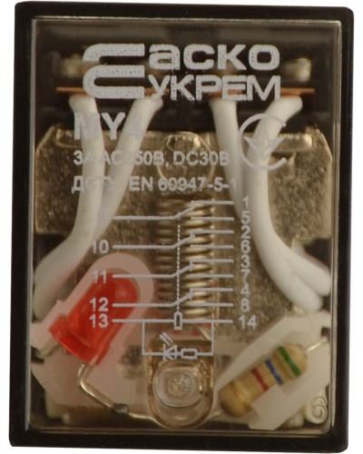Реле MY4 (DC 24 V)