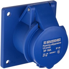 Розетка вбудована серії UCombi 3P 16A IP 44