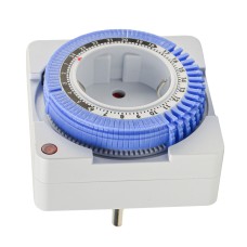 Реле времени розеточное электромеханическое посуточное URate STD-24 AC 230V 16A