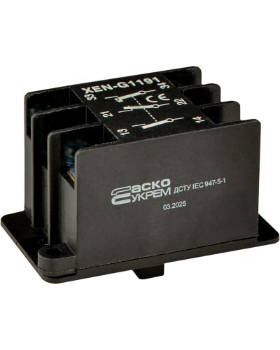 Блок-контакт XEN-G1191 к XAL-B3, 1NO+1NC+1NO (2 скорости)