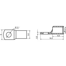 Наконечники без изоляции медные луженые SC-1,5-5 (100шт.)