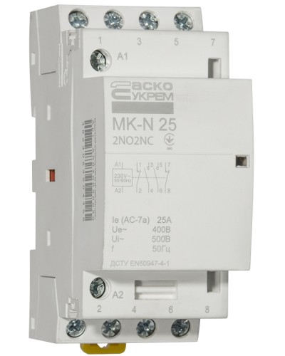 Модульный контактор MK-N 4P 25A 2NO2NC 220V